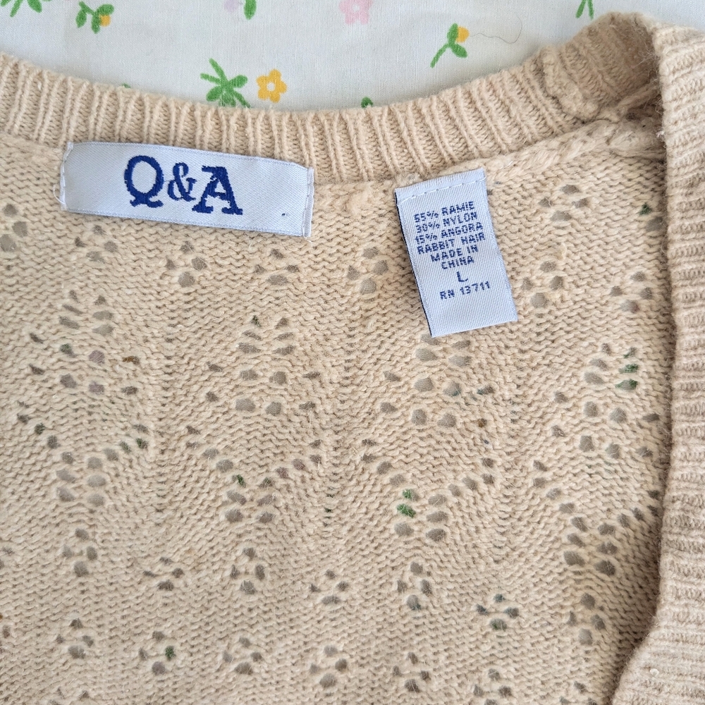 Y2K Cropped Knitted Cardigan - Picture 5 of 7